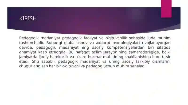 Pedagogik madaniyatning tarkibiy elementlari 3
