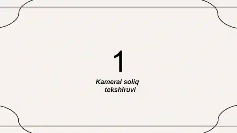 Soliq tekshiruvlarini tashkil qilish va o’tkazish 3