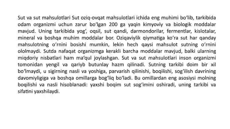 SUT VA SUT MAHSULOTLARI 3