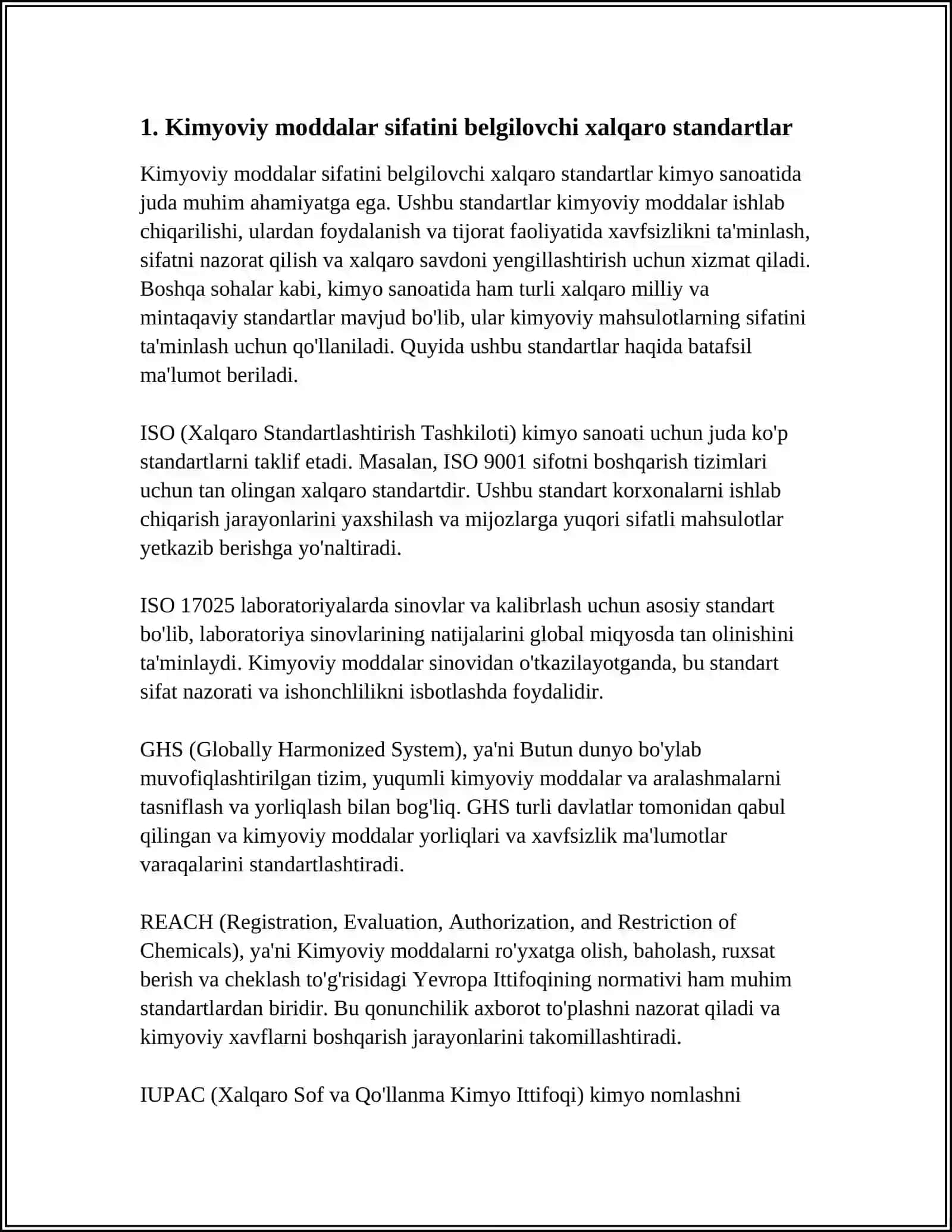 KIMYOVIY IPLARNING SIFATINI BELGILOVCHI STANDARTLAR 3