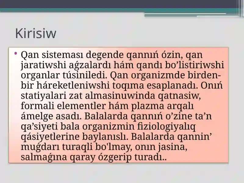 Balalarda qon sistemasini tekshirish metodikasi 3