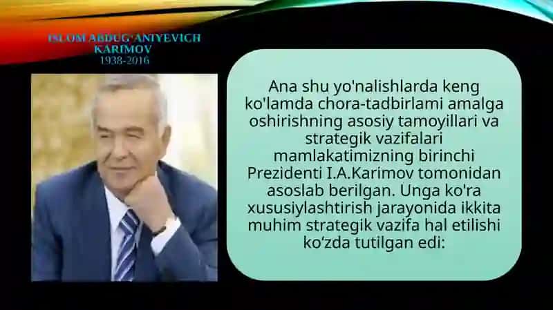 Davlat mulkini xususiylashtirish  va boshqarish-iqtisodiyotni tartibga solish vositasi. 3