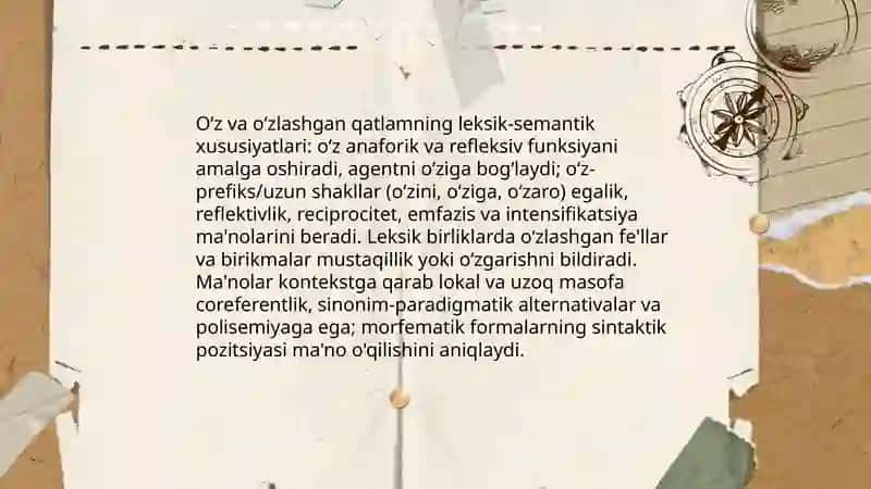 Õz va õzlashgan qatlam 3