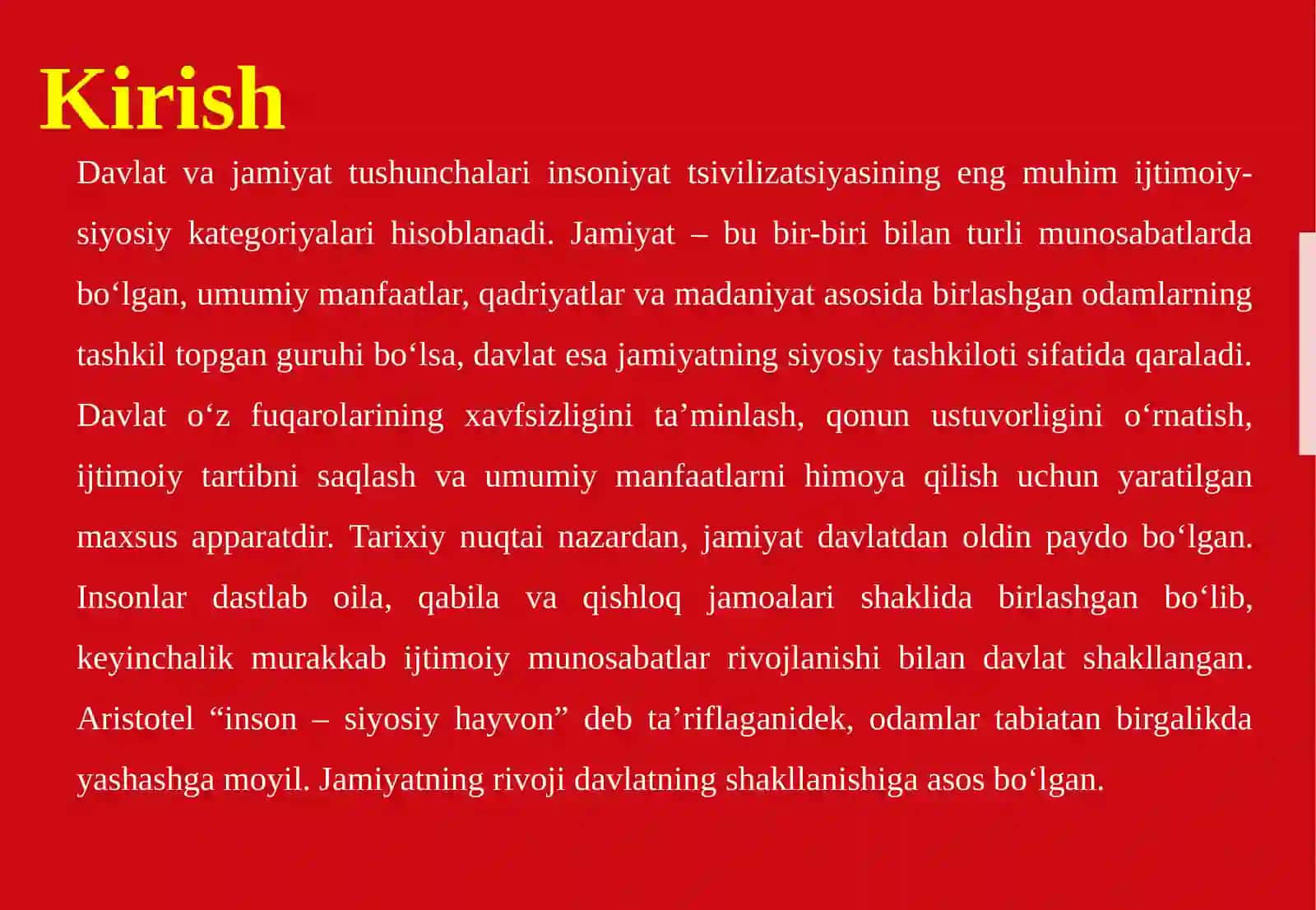 Davlat va jamiyat tushunchasi, ularning o‘zaro bog‘liqligi 3