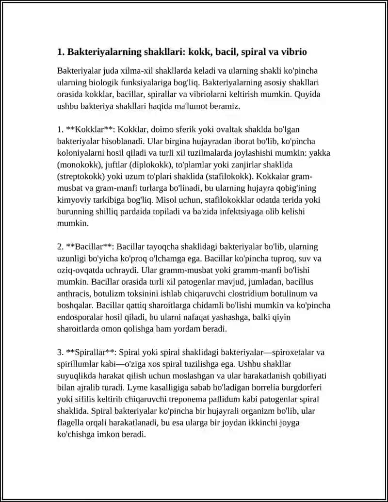 BAKTERIYALARNING MORFOLOGIK TUZILISHI VA AHAMIYATI 3