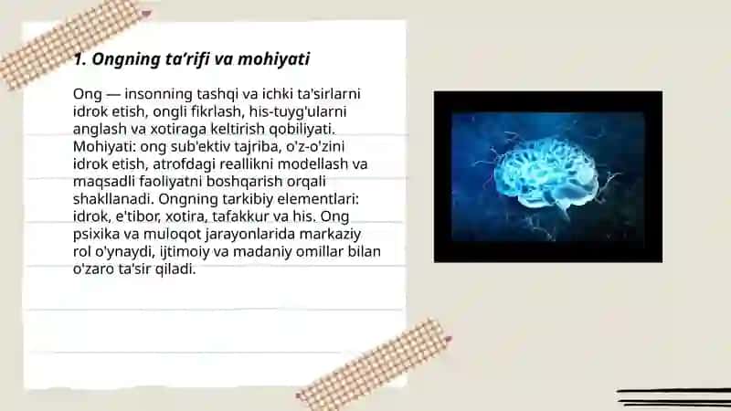 Ong haqida tushuncha va uning xossalari 3