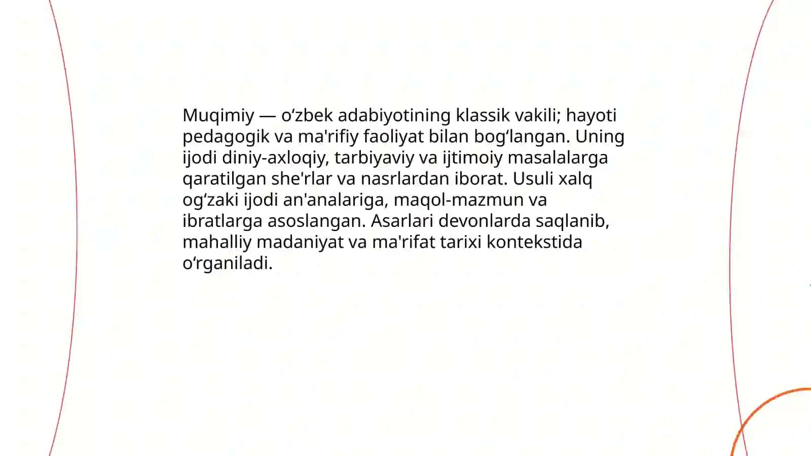 Muqimiy, Zоkirjоn Хоlmuhаmmаd o‘g‘li Furqаt, Anbar Otin hayoti va ijodi 3