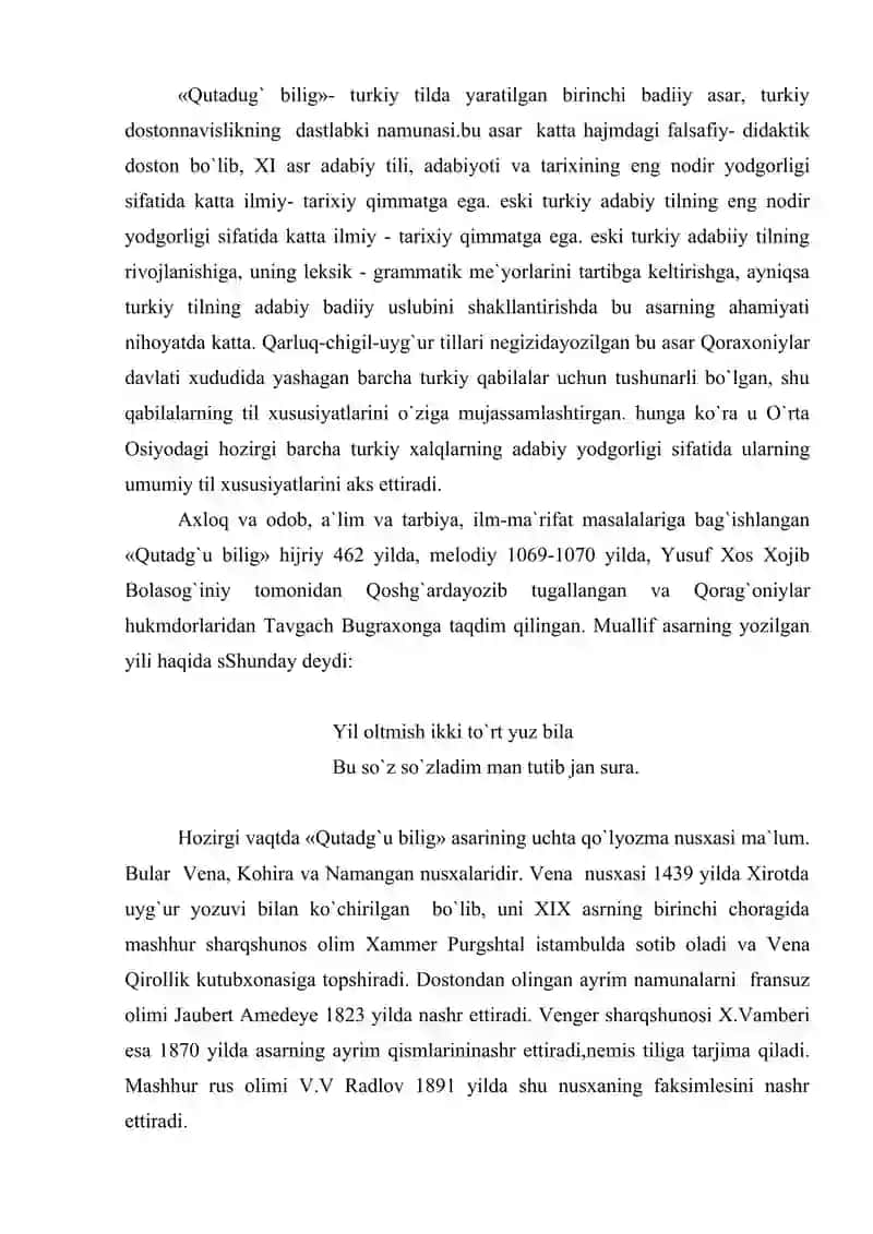 Eski o`zbek adabiy tilining shakllanishida qarluq-chigil-uyg`ur til birligining ahamiyati 3