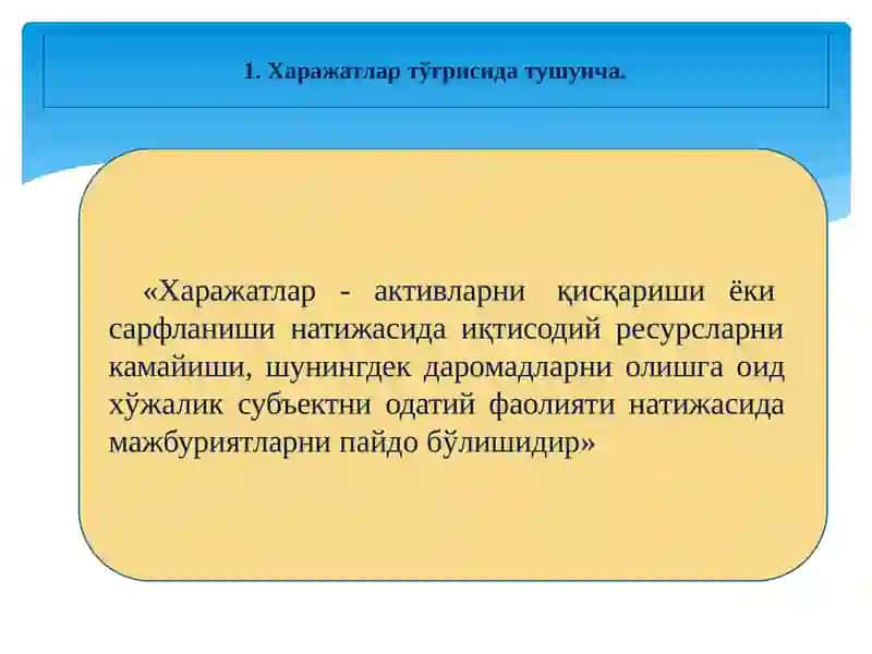 Қарзлар бўйича Харажатлар ҳисоби 3