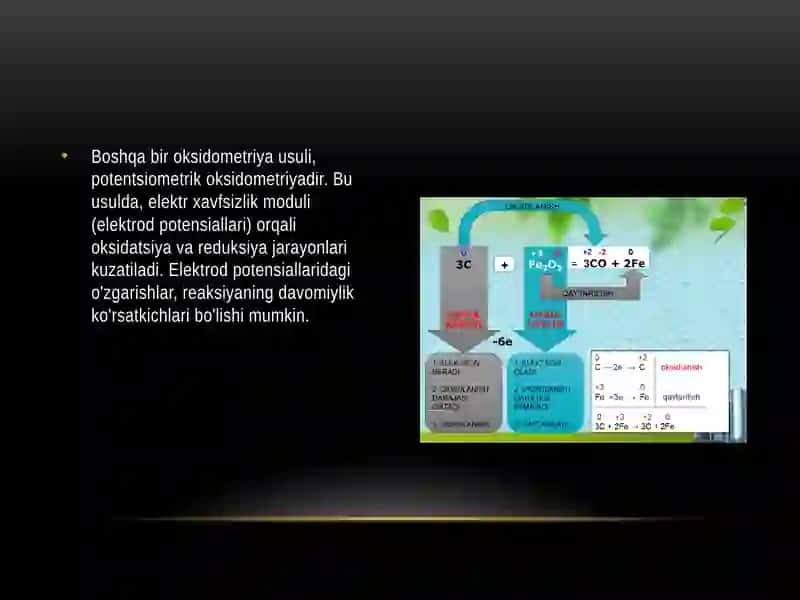 Oksidimetriya usulining klinik labaratoriyalarda qo’llanilishi 3
