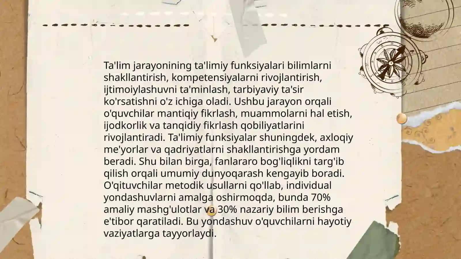 Taʼlim jarayonining taʼlimiy, Tarbiyaviy va rivojlantirivchi funksiyalari 3