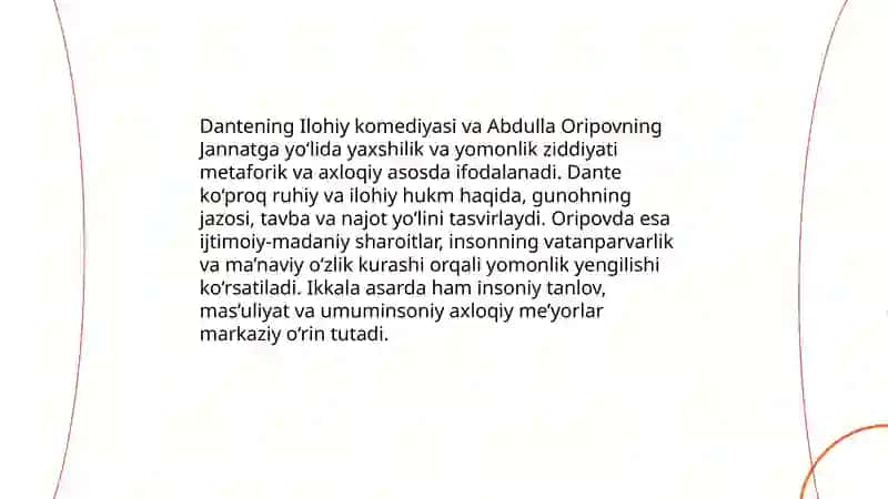 Ilohiy komediya va Jannatga yoʻl 3