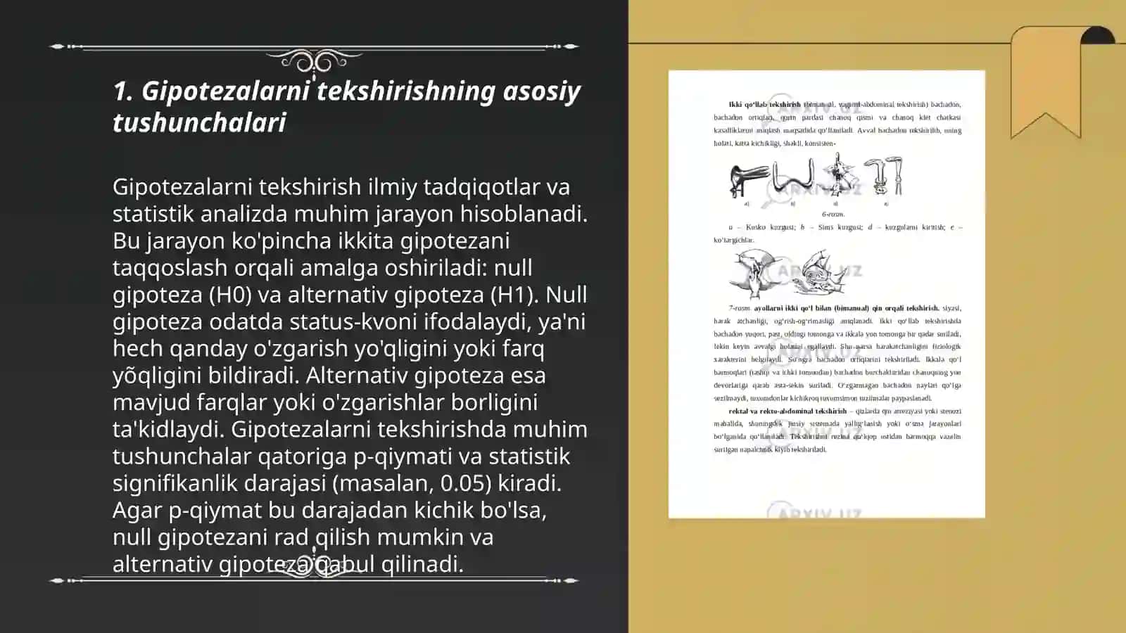 Gipotezalarni tekshirish 3