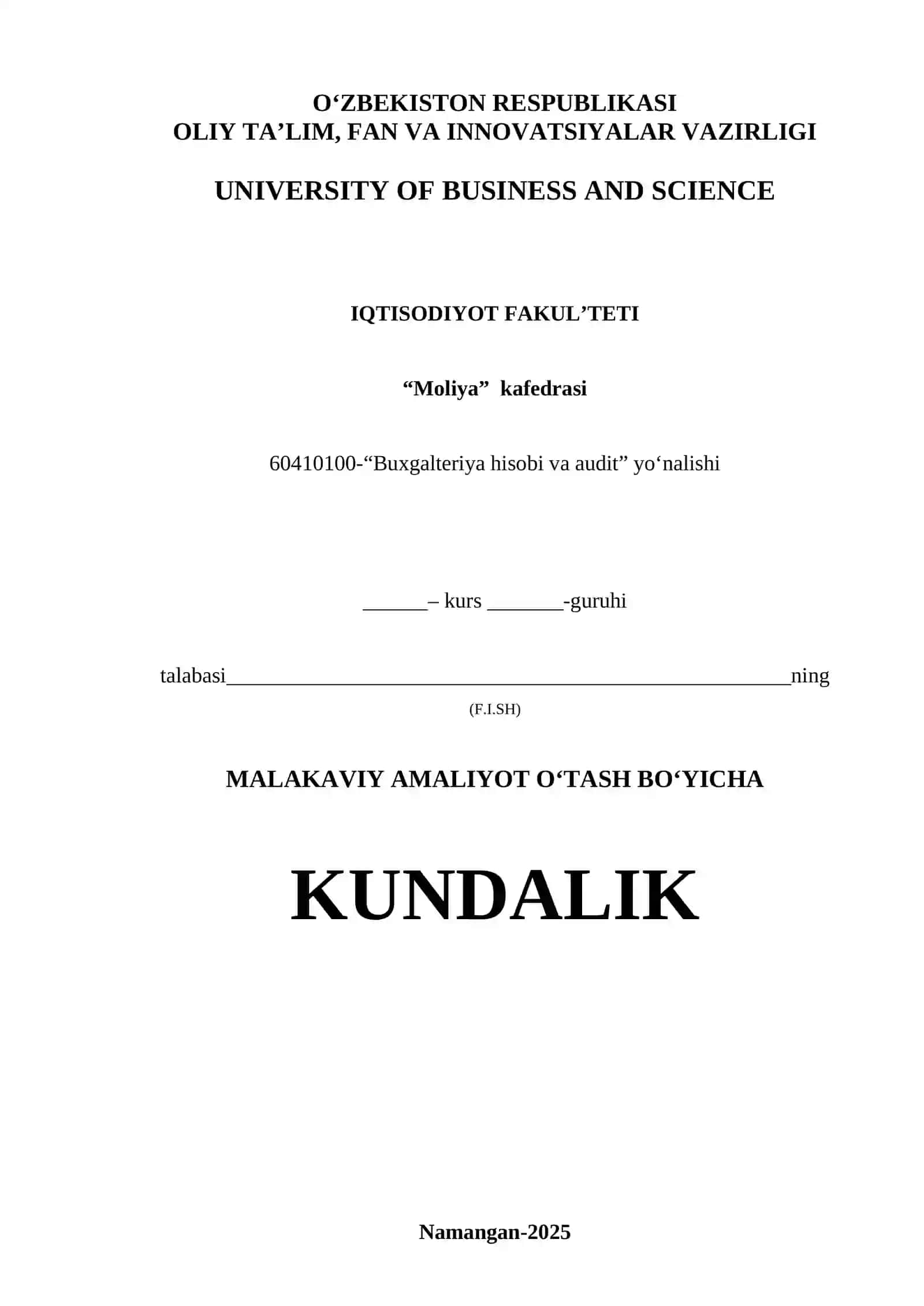 "Moliya" kafedrasi 3