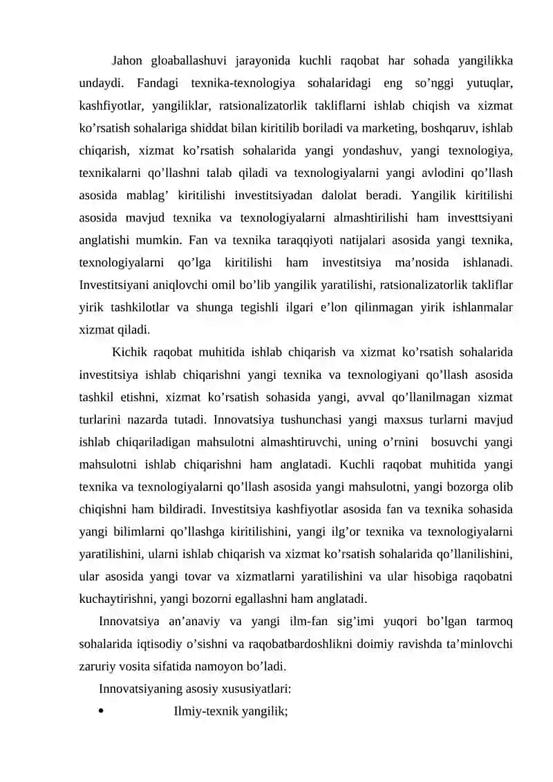 Innovatsiya faoliyatini moliyalashtirish 3
