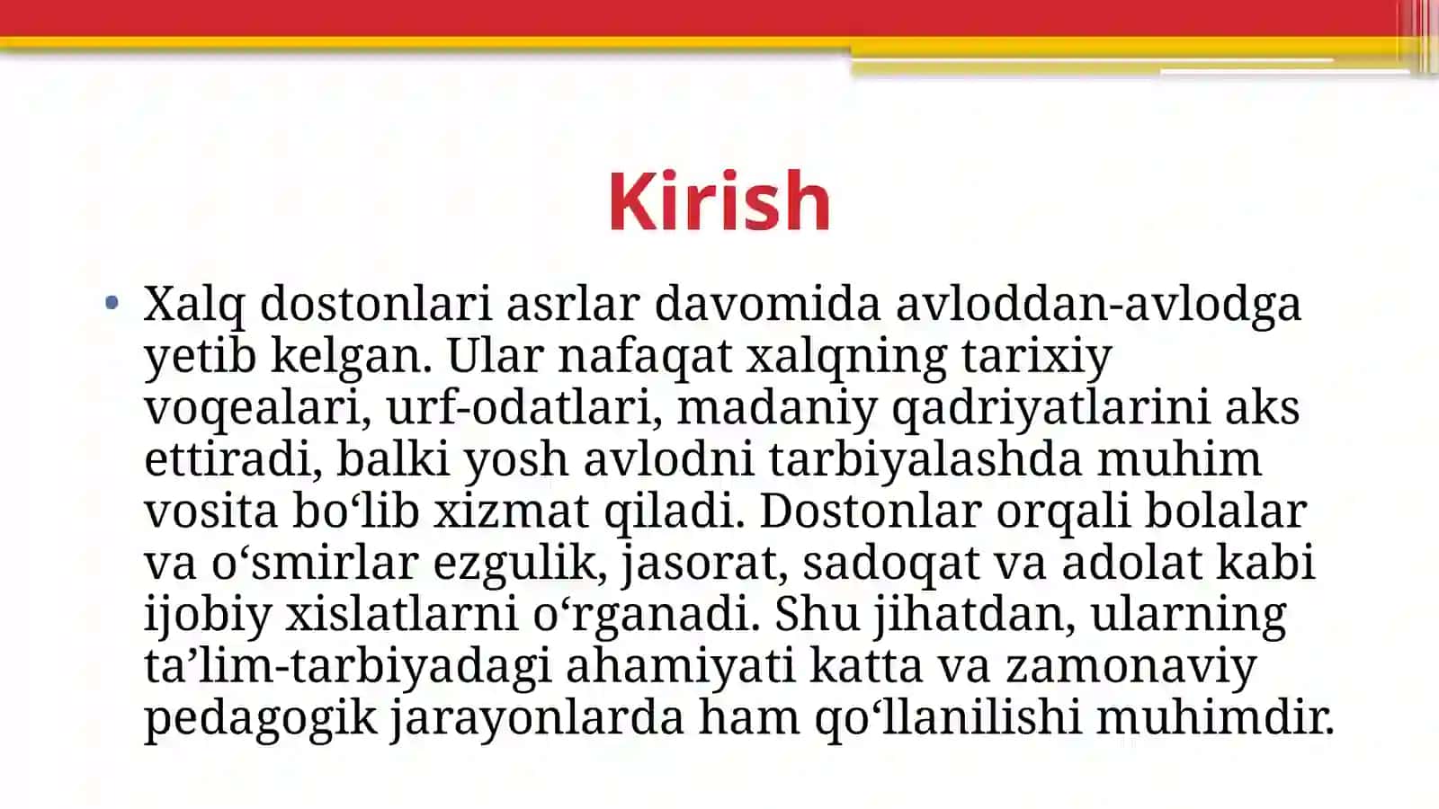 Xalq pedagogikasida dostonlarning tarbiyaviy ahamiyati 3