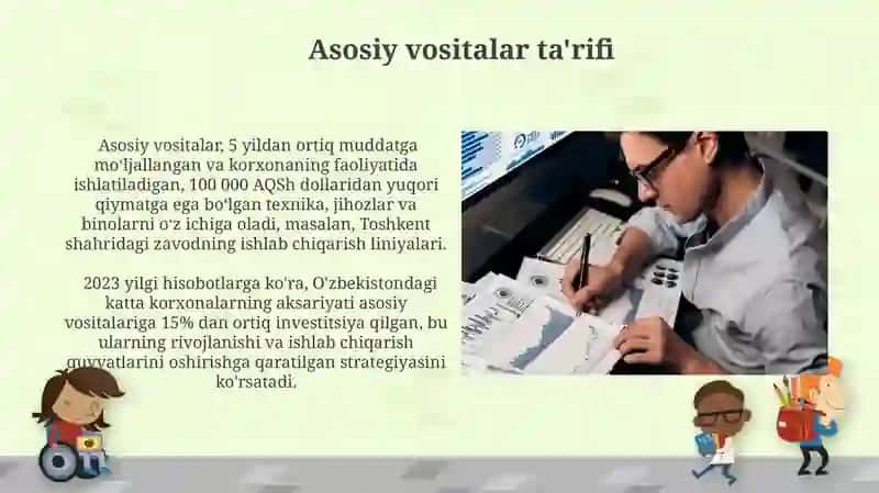 Asosiy Vositalar bilan qurollanganlik tahlili 3