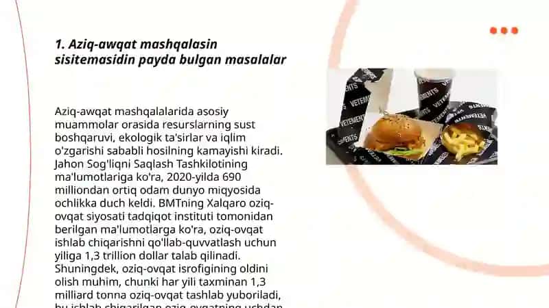 Aziq-awqat mashqalasin shishiwdin ilimiy tiykarlari 3