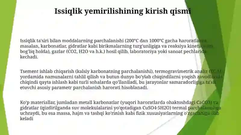 Termik parchalanish 3