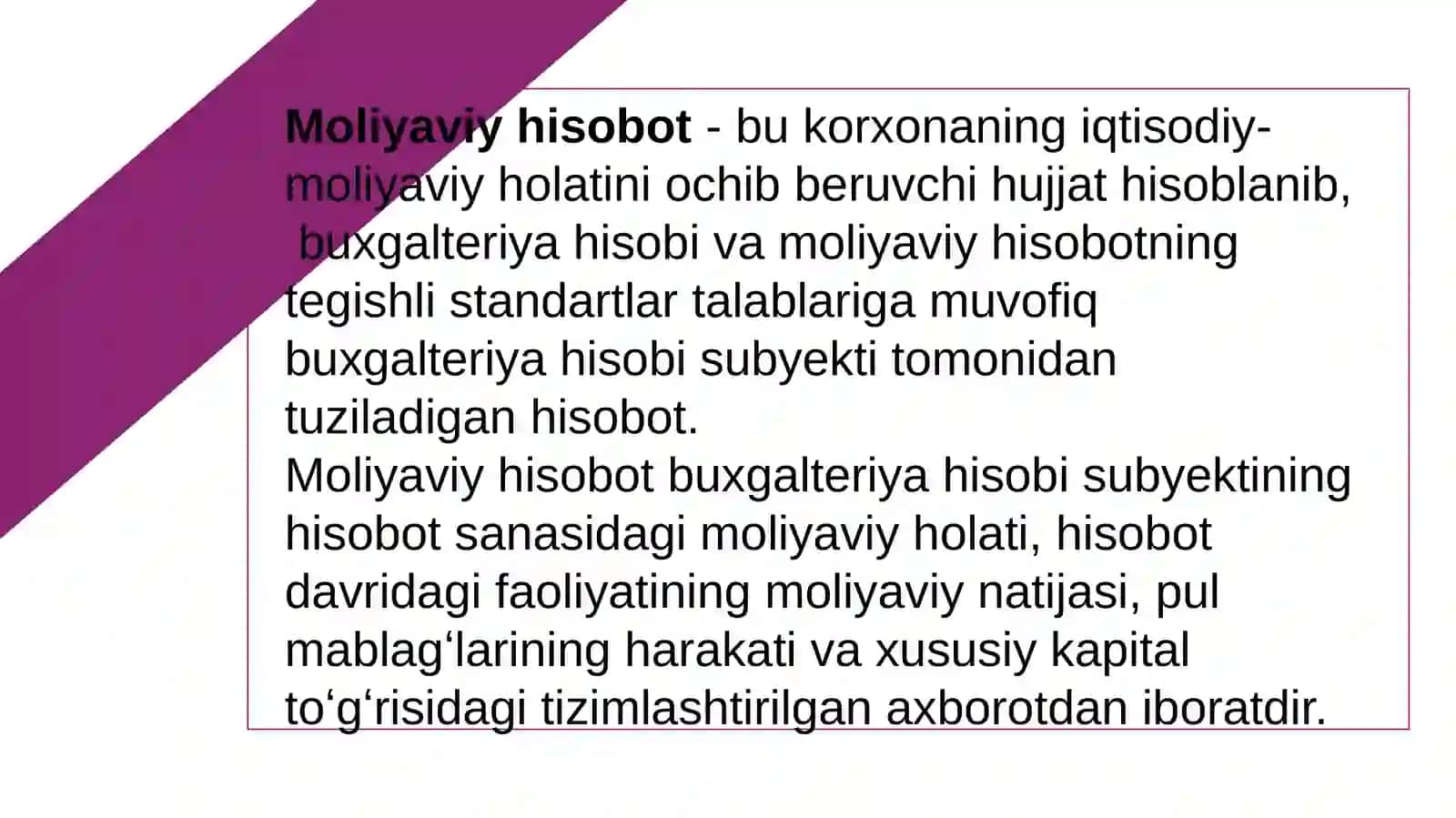 Moliyaviy hisobni tashkil qilish va yuritishni tartibga soluvchi meʼyoriy hujjatlarining ahamiyati 3