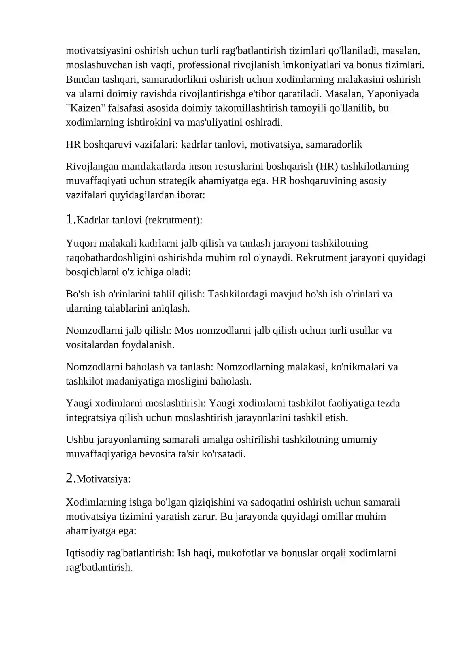 Mehnat munosabatlari va HR ahamiyati 3