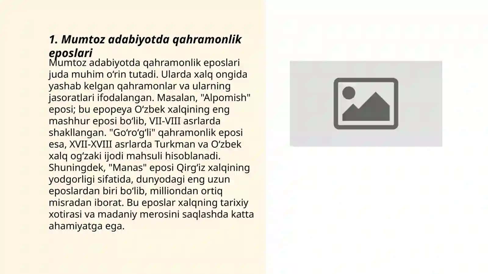 Mumtoz adabiyot janrlari, an'anaviy mavzu va obrazlari 3