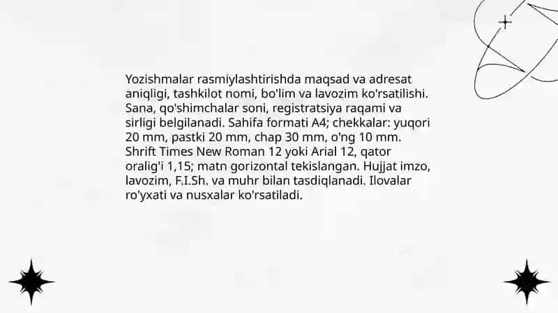 Malumot axborot hujjatlari xizmat yozishmalari 3
