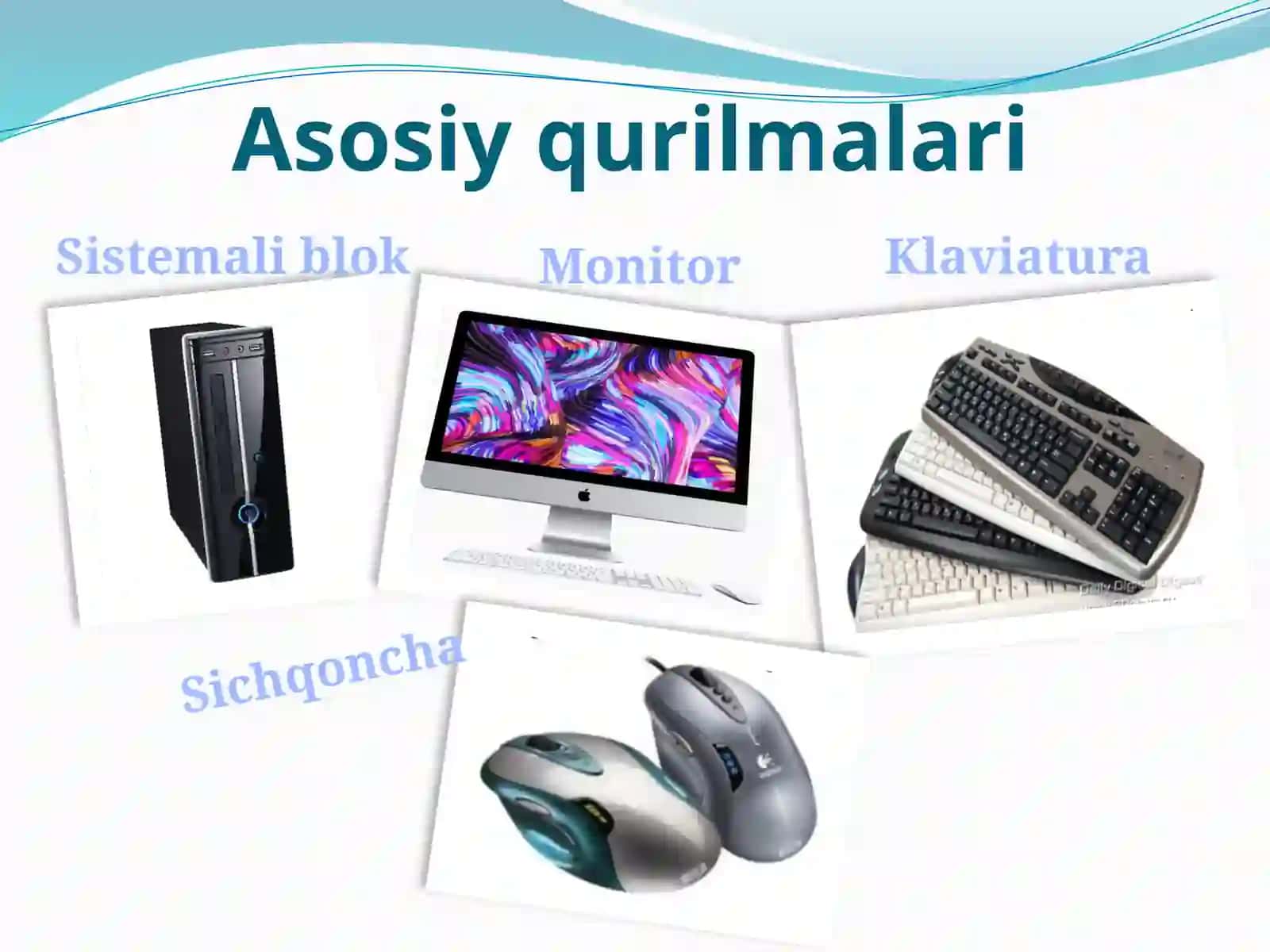 Kompyuterlarning texnik tarkibi, asosiy va qo’shimcha qurilmalari 3