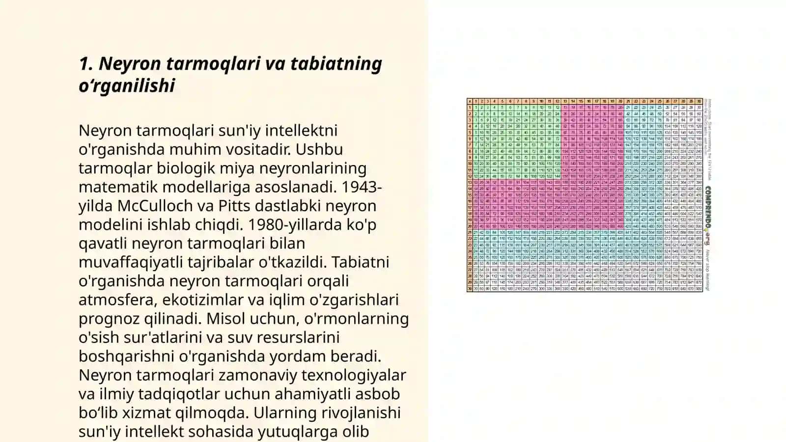 Neyron tarmoqlari va tabiatning o‘rganilishi 3