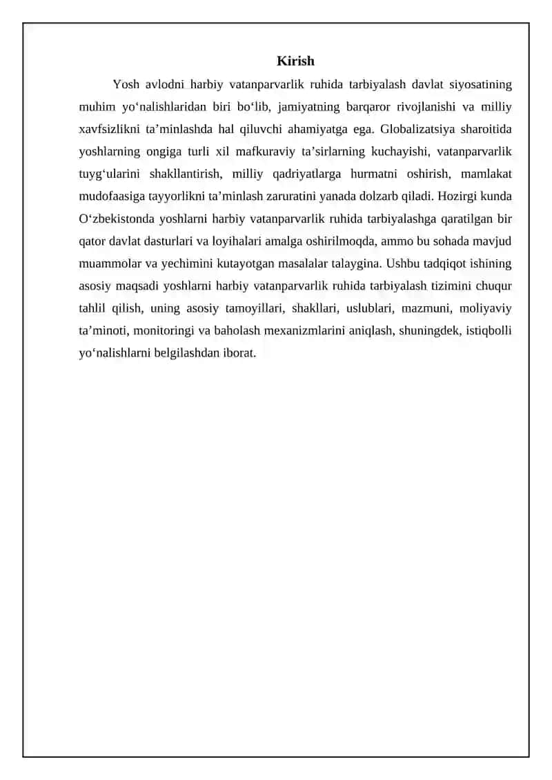 Yoshlarni harbiy vatanparvarlik ruhida tarbiyalash tizimi va uning asosiy prinsiplari 3