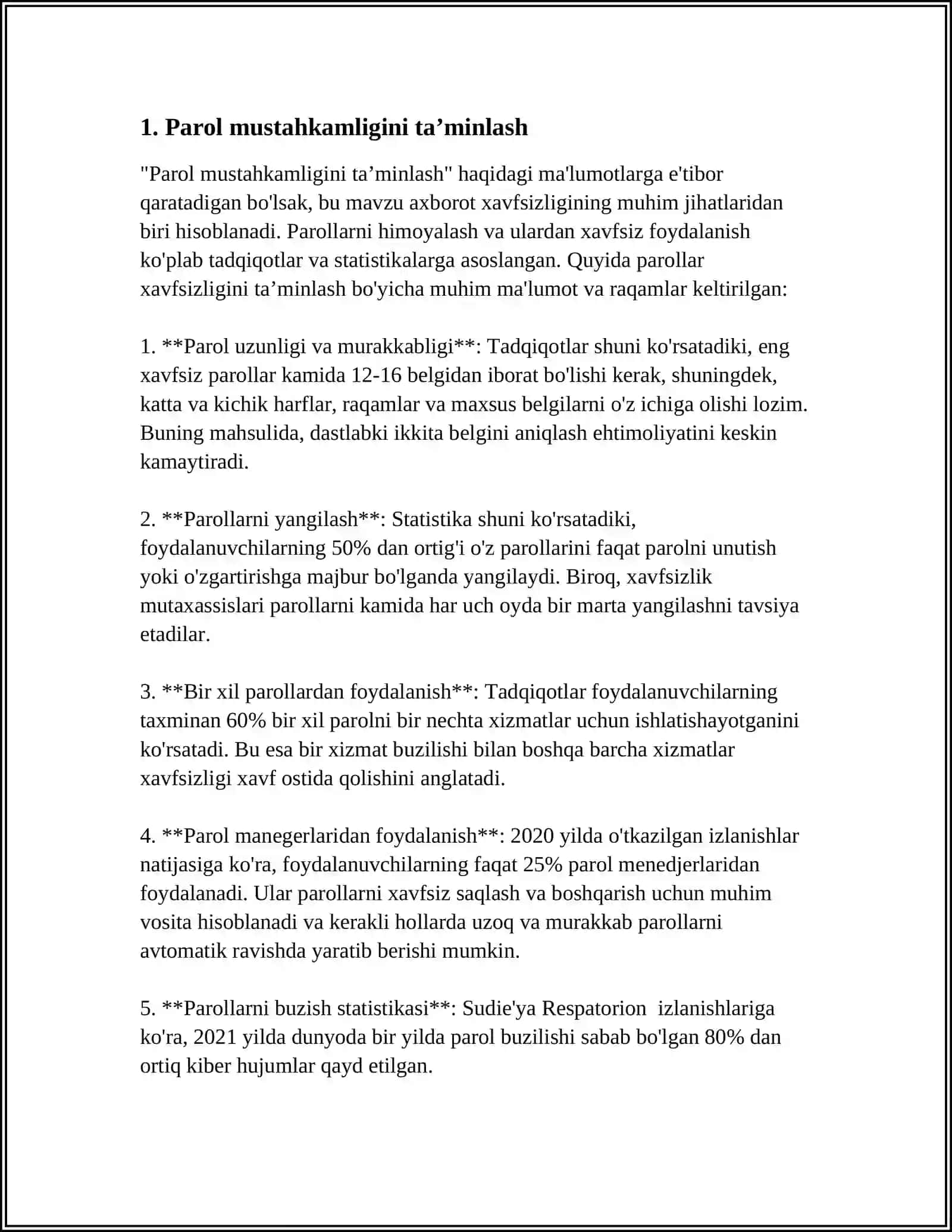 WINDOWS OTDA FOYDALANUVCHI QAYD YOZUVINI (XUSUSAN, PAROLDAN FOYDALANISH SIYOSATINI) SOZLASH 3