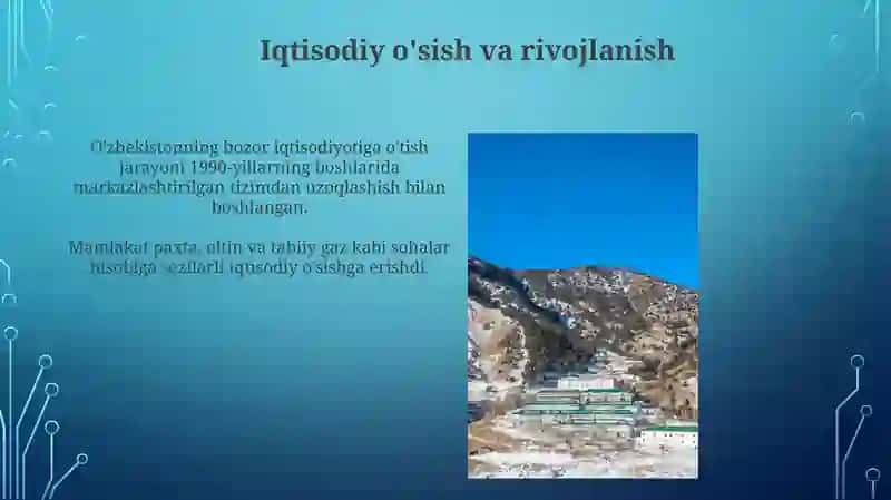 Oʻzbekistonda bozor iqtisodiyotining rivojlanishi 3
