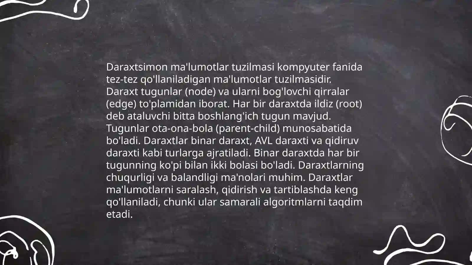 Daraxtsimon ma'lumotlar tuzilmasi 3