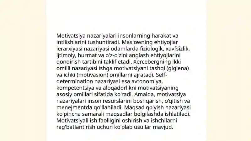 Motivatsiya psixologiyasi 3