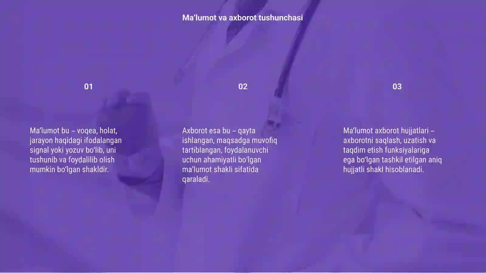 Maʼlumot axborot hujjatlari 3