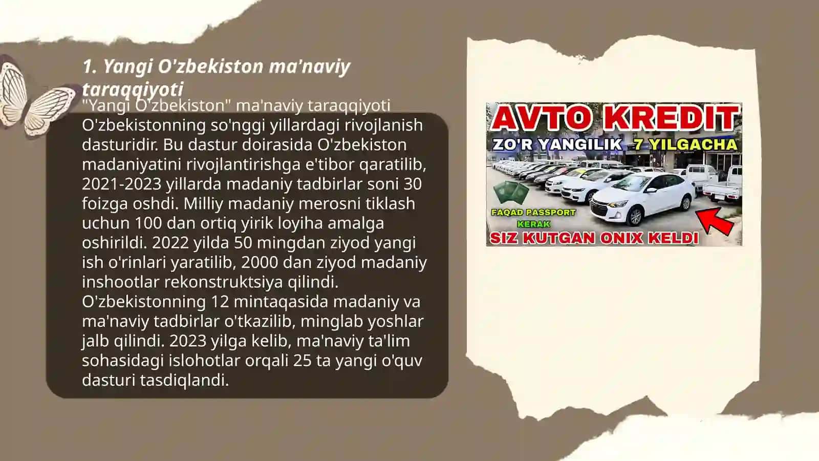 Yangi O'zbekistonda amalga oshirilayotgan maʼnaviy oʻzgarishlar 3