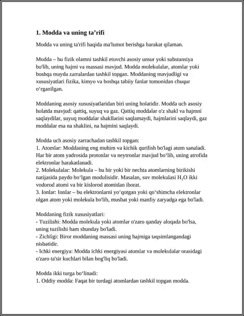 MODDA VA UNING XOSSALARI 3