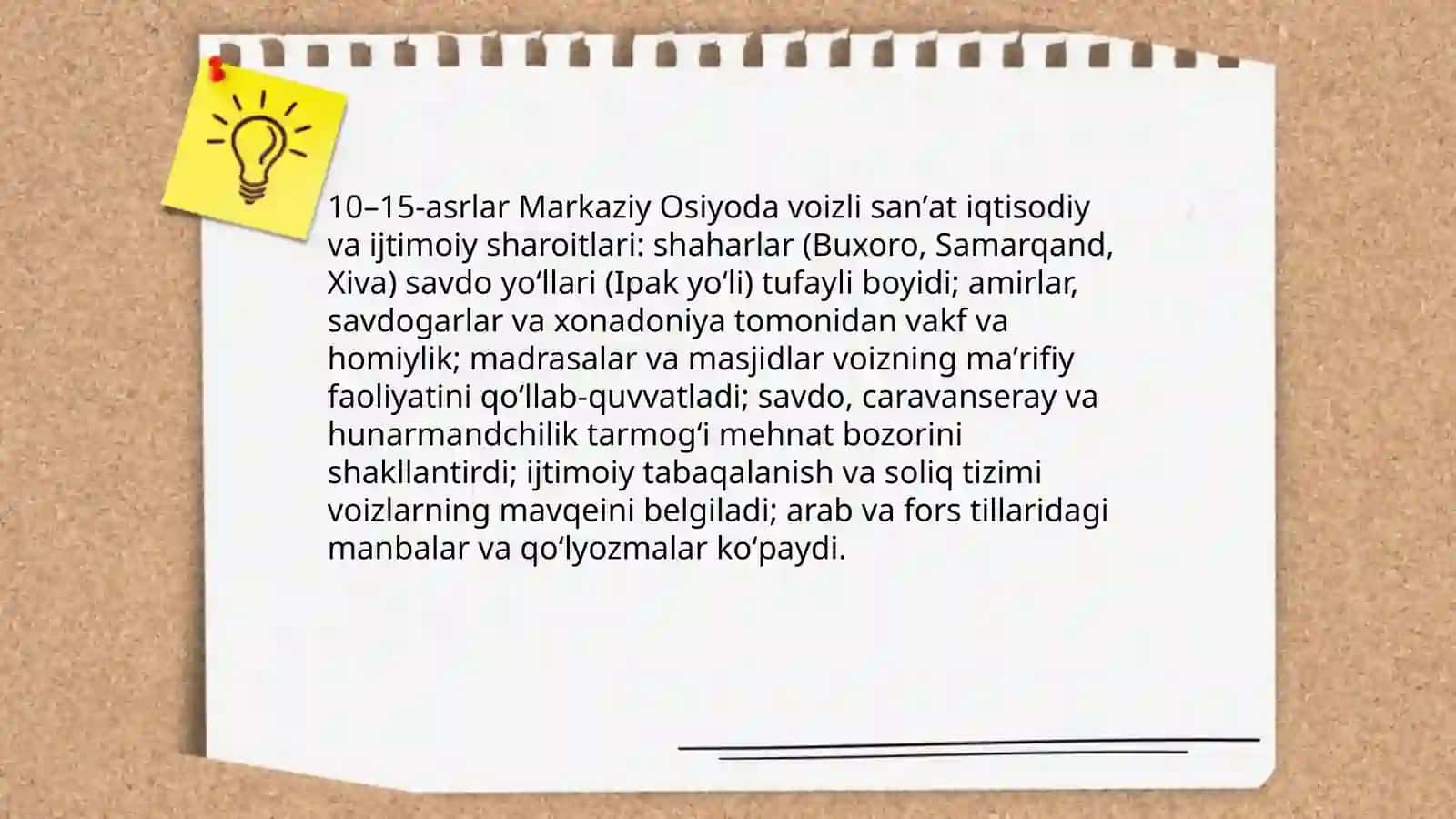Oʻrta asrlarda Markaziy Osiyoda voizli sanʼat rivoji 3