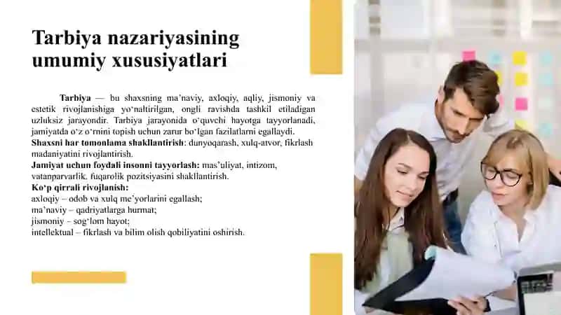 Umumtalim maktablarining yuqori sinf o'quvchilari uchun tarbiya fani darsliklarining mazmuni 3