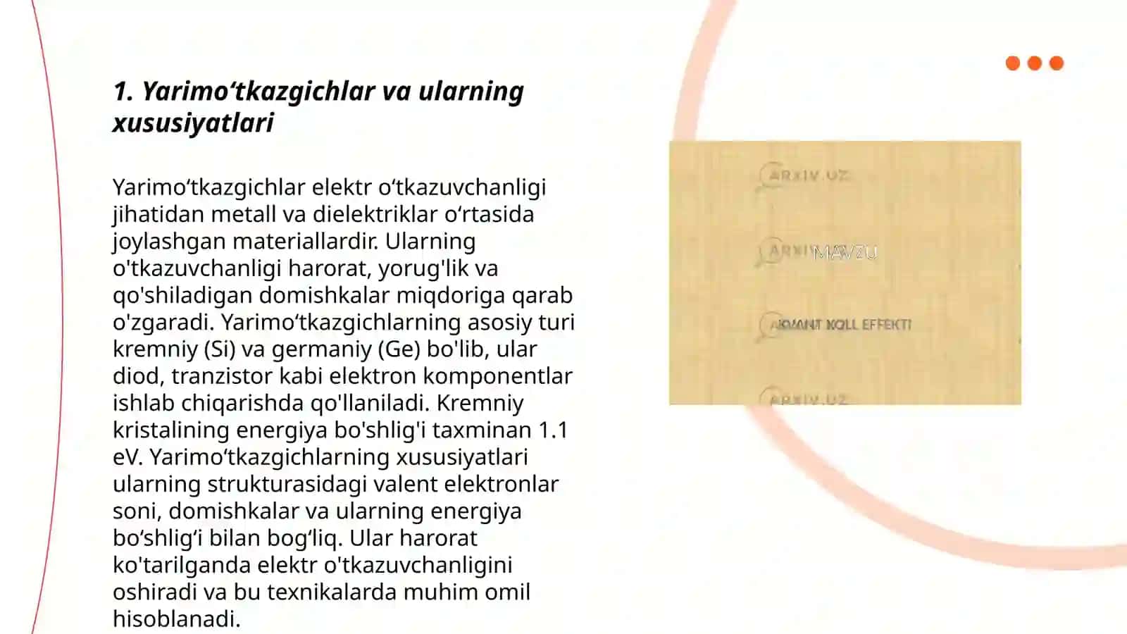 Yarimoʻtkazgichlarda xoll effekti 3