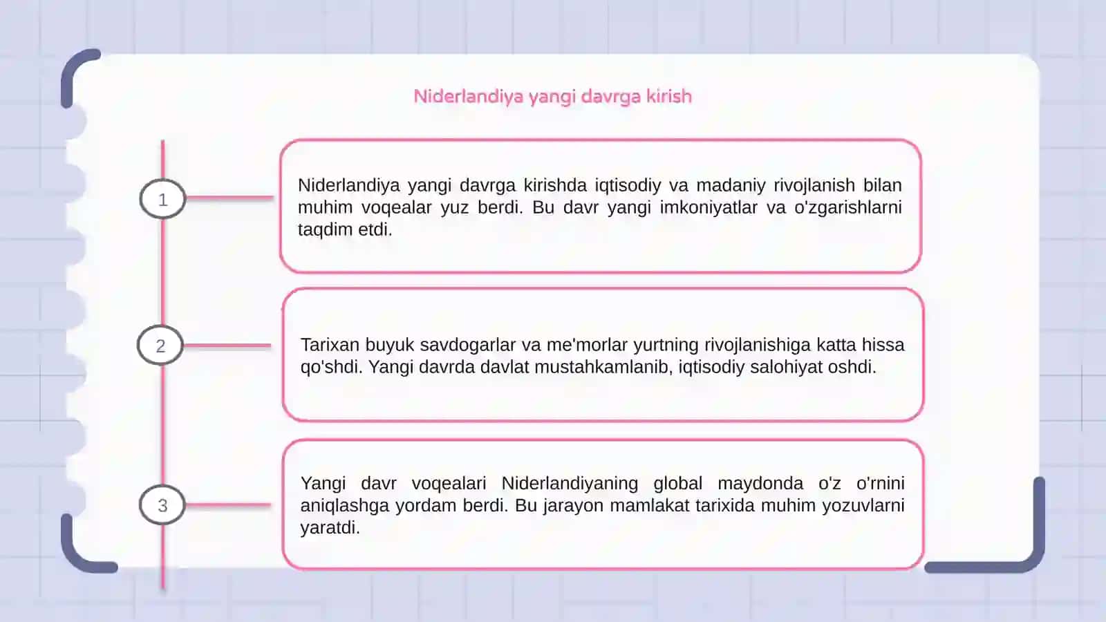 Niderlandiya yangi davri tarixiy rivojlanishning asosiy voqea va jaryonlar 3