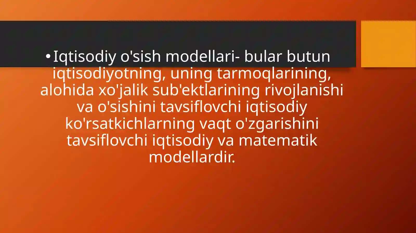 IQTISODIY O’SISHDA IJTIMOIY-IQTISODIY MODELLAR 3