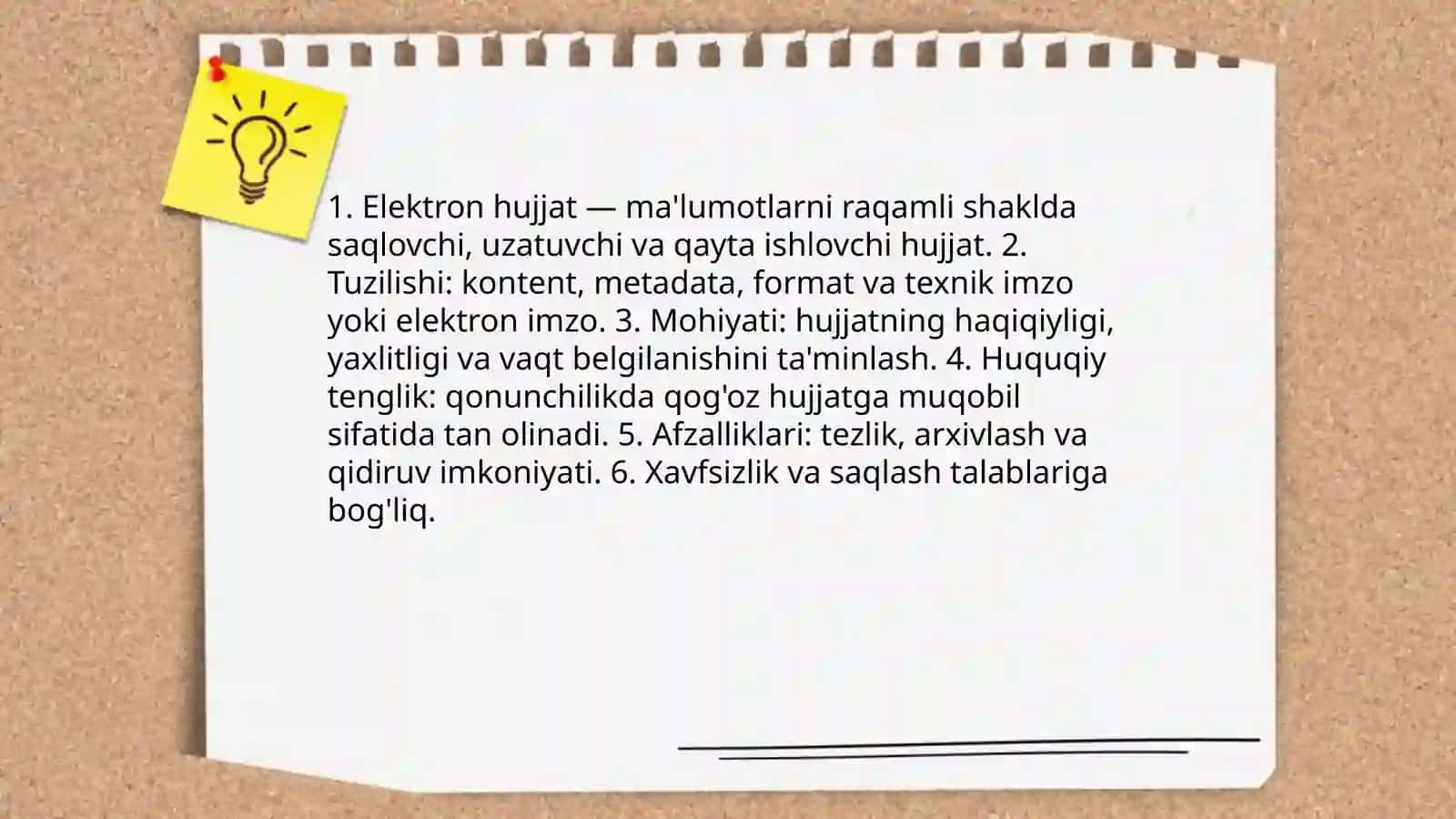 Elektron hujjatlar nima?Uning afzaliklari va kamchiliklari nima 3