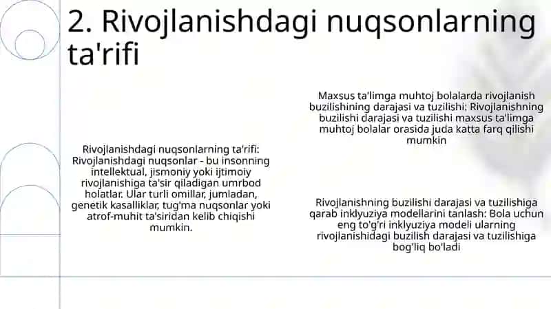 Alohida Yordamga Muhtoj Bolalarda Rivojlanushdagi Nuqsonning Chuqurligi Va Tuzulushiga Qarab Inklyuziya Modellarini Tanlash 3