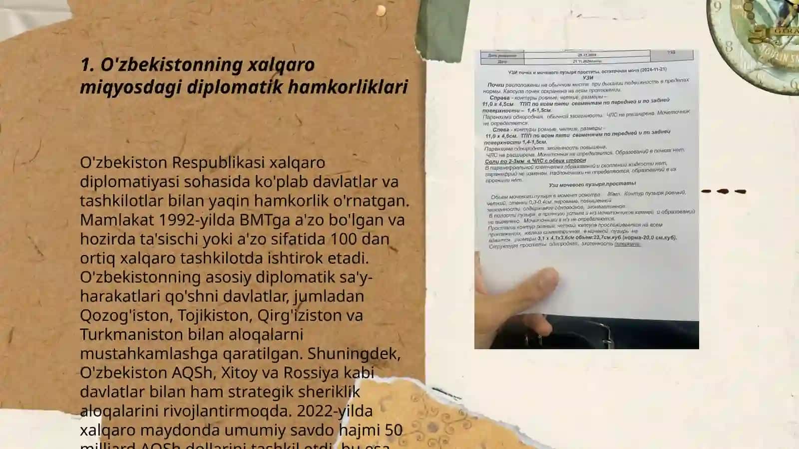 Jahon siyosatida o’zbekiston o’rni 3
