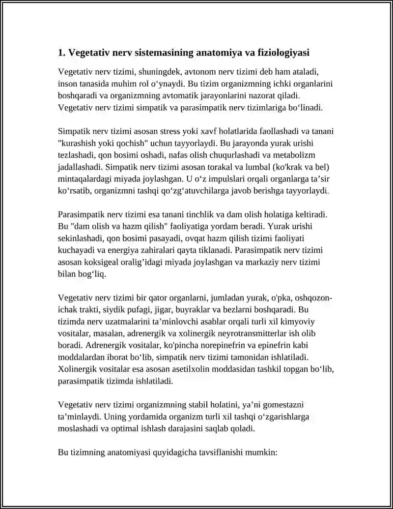 VEGETATIV NERV SISTEMASI FAOLIYATINI OʻRGANISH 3