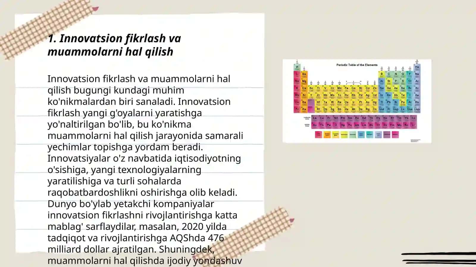 Innovatsion fikrlash va muammolarni hal qilish 3