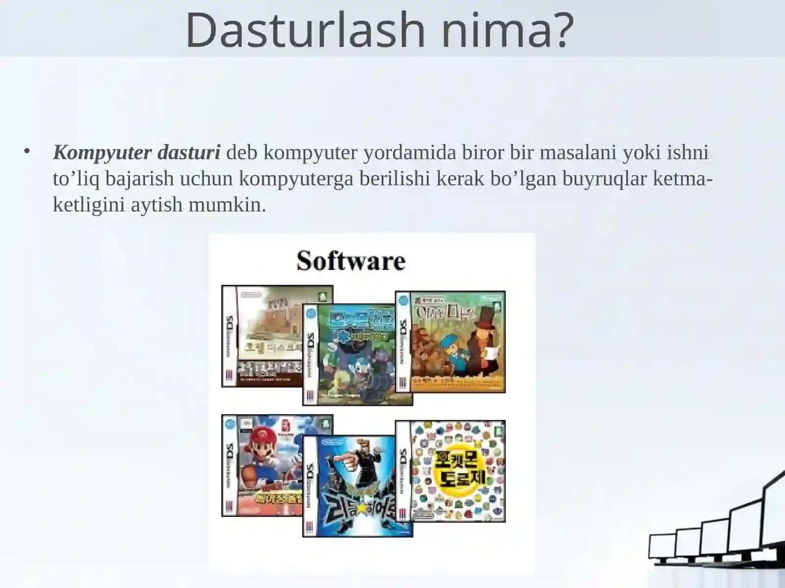 Dasturlashga kirish, dasturlasning asosiy tushunchalari 3