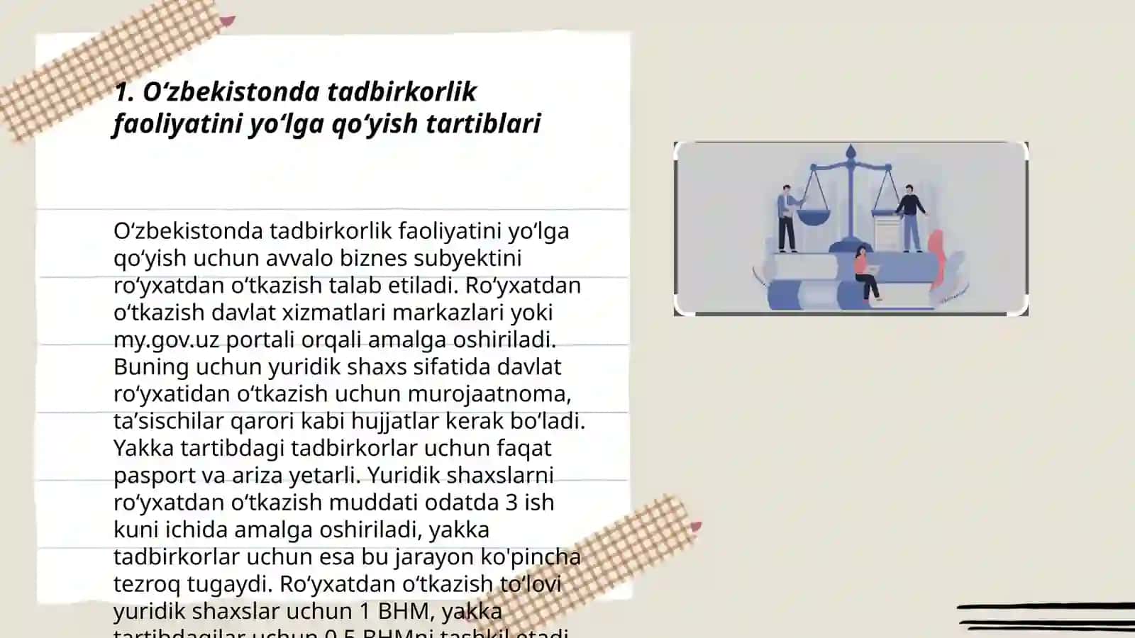 Oʻzbekistonda Tadbirkorlik va Mehnat huquqi 3