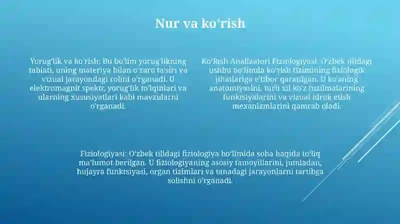 Ko'Rish Analizatori Fiziologiyasi 3